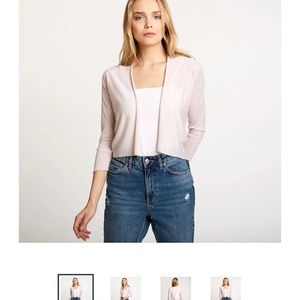 Autumn Cashmere Easy Cropped cashmere sweater, worn once in black